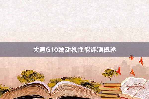 大通G10发动机性能评测概述